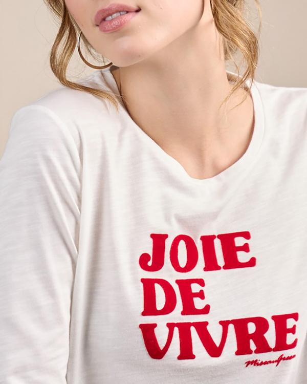T-shirt message blanc