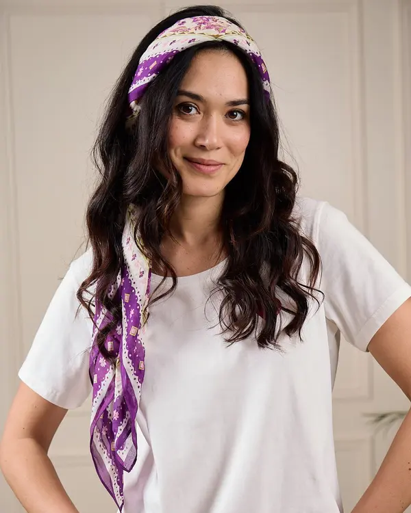 Foulard Gaëlle violet