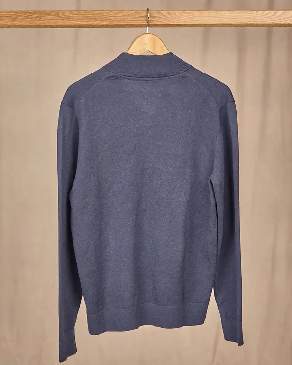 Pull col camionneur bleu Pull col camionneur bleu