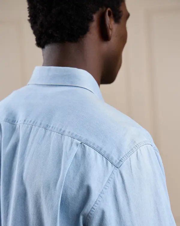 Chemise denim bleu