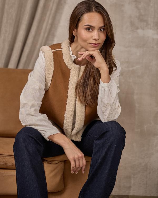 Gilet sans manches réversible beige Gilet sans manches réversible beige