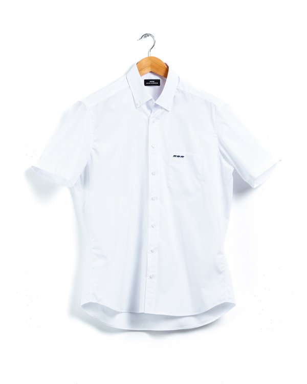 Chemise manches courtes imprimée coupe regular fit blanc Chemise manches courtes imprimée coupe regular fit blanc