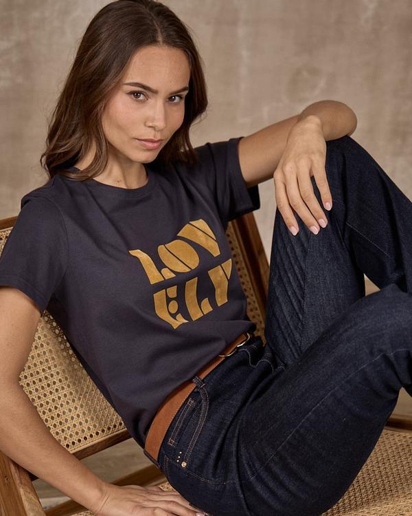 T-shirt Élodie bleu