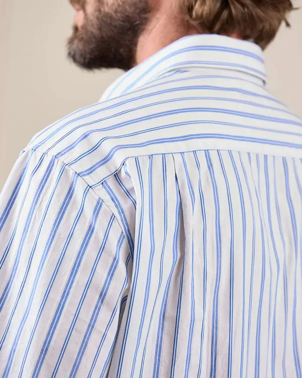 Chemise à rayures blanc