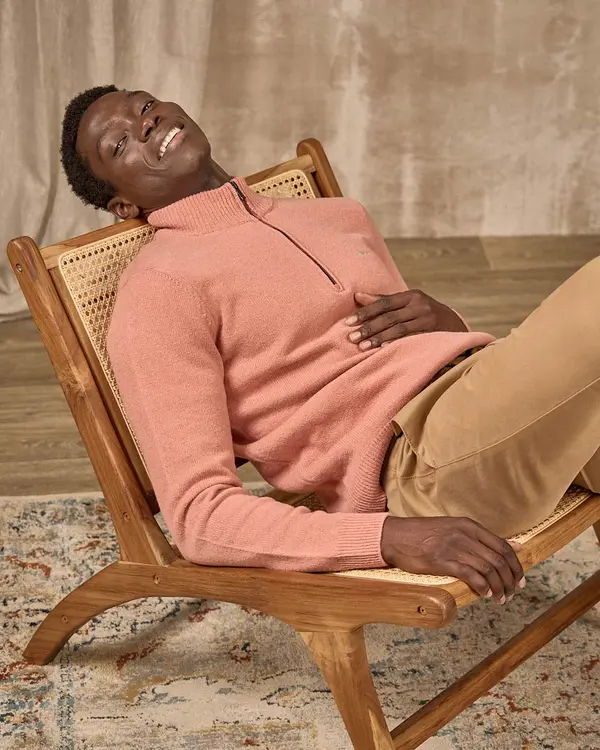 Pull col camionneur beige Pull col camionneur beige