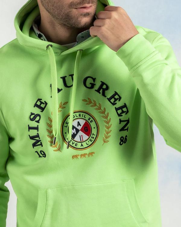 Sweat à capuche unisexe blason Le soleil se lève à l'Est Sweat à capuche unisexe blason Le soleil se lève à l'Est
