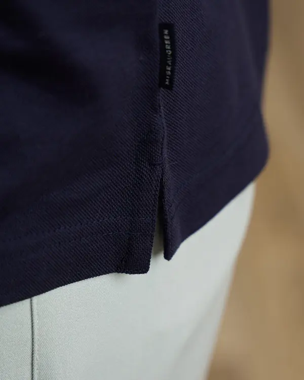 Polo mercerisé Gatsby bleu