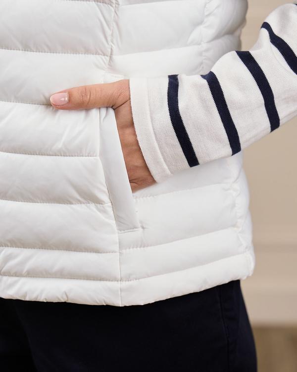 Doudoune sans manches blanc