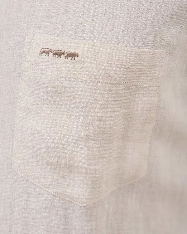 Chemise lin Gibson beige