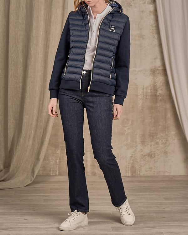 Cardigan zippé bleu