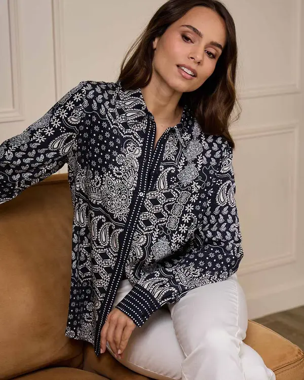 Chemise bandana Gwelda bleu