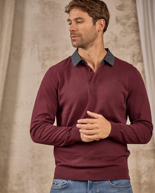 Pull Curtis rouge Pull Curtis rouge