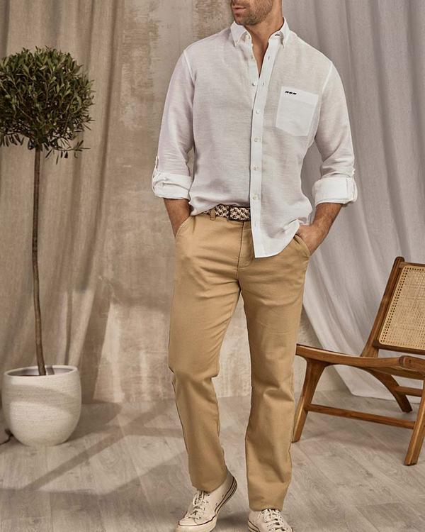 Chemise manches longues lin