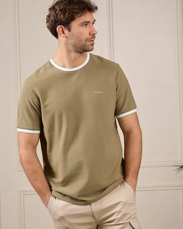 T-shirt piqué George vert