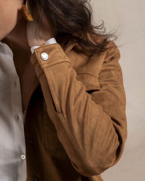 Veste boite en suédine Veste boite en suédine