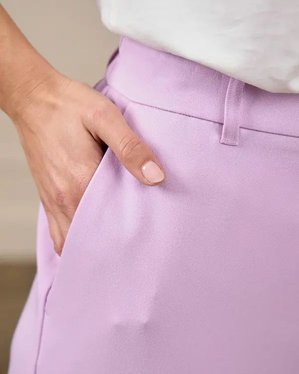 Pantalon cigarette Carrie violet