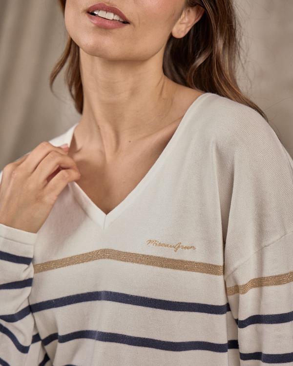 Pull marinière blanc Pull marinière blanc
