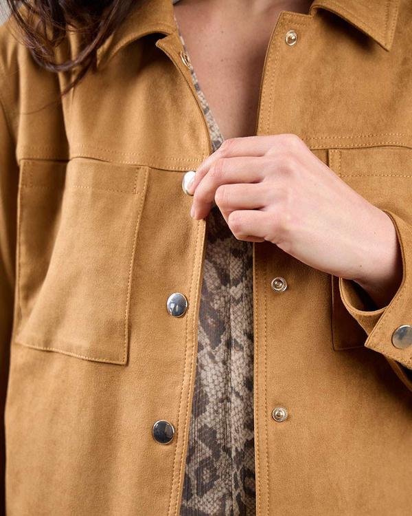 Veste suédine Gracie beige