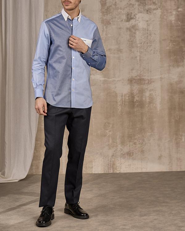 Chemise manches longues bleu