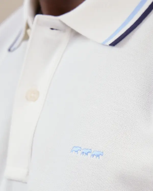 Polo Edison blanc
