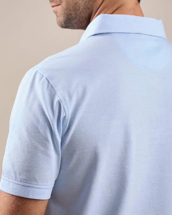 Polo mercerisé Gatsby bleu