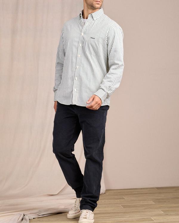 Chemise rayée vert