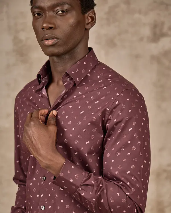 Chemise de Noël rouge