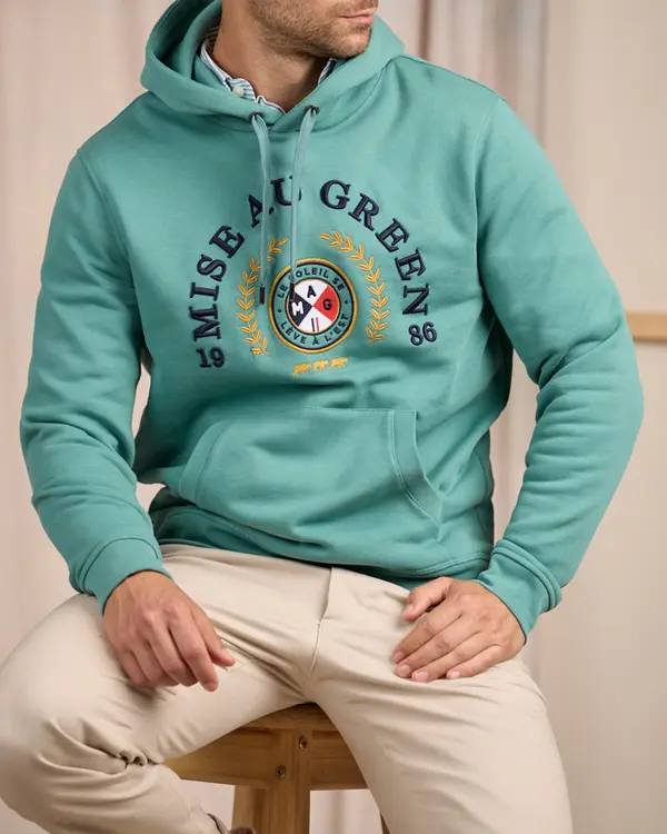 Hoodie blason vert