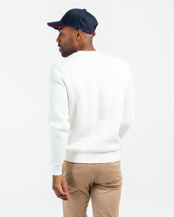 Sweat unisexe blason Le soleil se lève à l'Est blanc