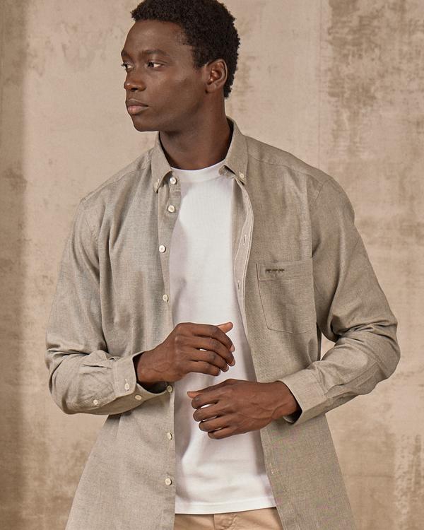 Chemise unie vert