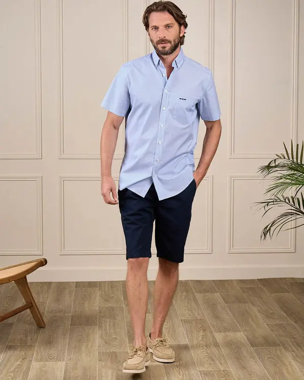 Chemise Easy Care Gabin bleu