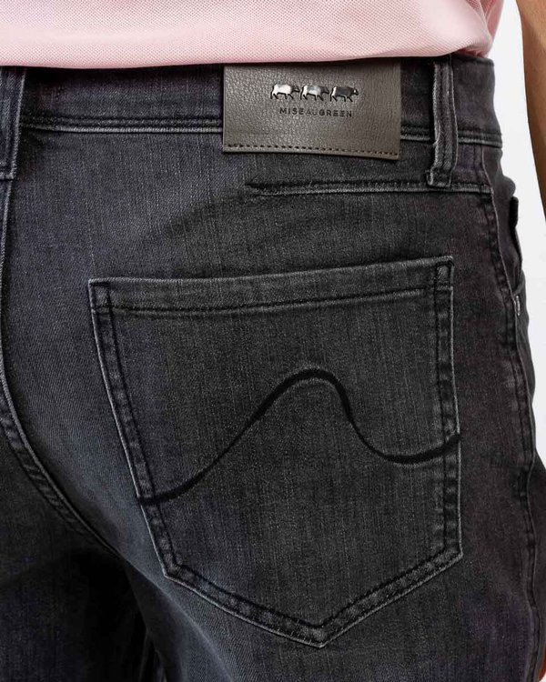 Jean taille haute regular fit coton Standard 100 by OEKO-TEX® gris Jean taille haute regular fit coton Standard 100 by OEKO-TEX® gris