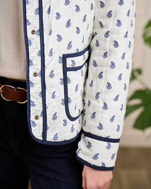 Veste réversible bleu