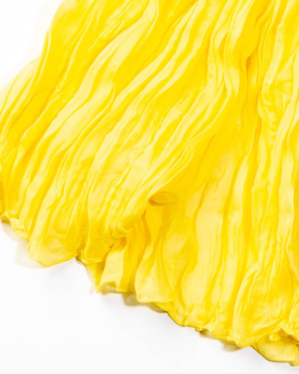Chèche uni effet froissé en coton vert