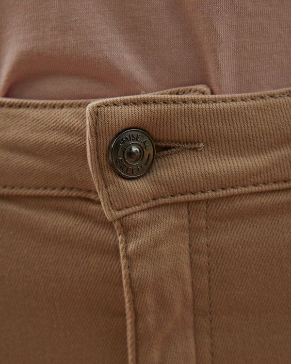 Jean slim Louise 5 poches uni beige Jean slim Louise 5 poches uni beige