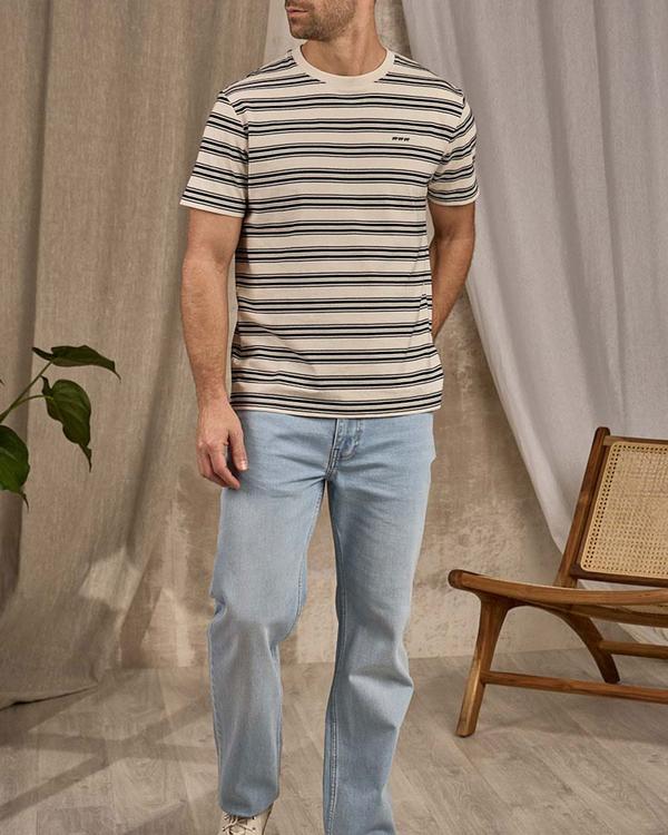 T-shirt à rayures bleu