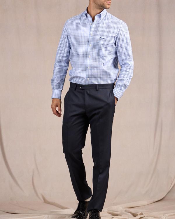 Chemise à carreaux bleu