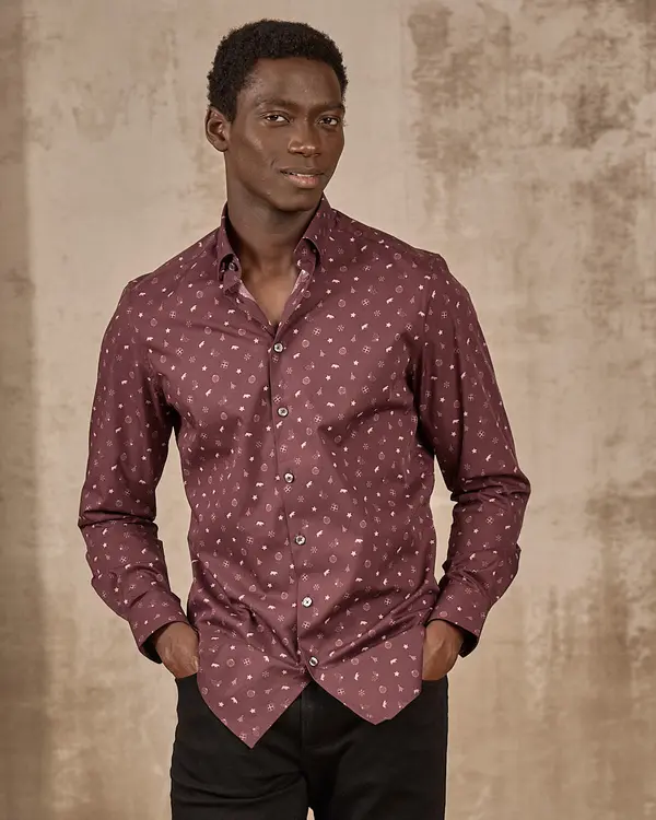 Chemise de Noël rouge