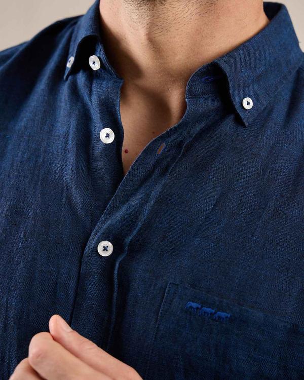 Chemise lin Gibson bleu