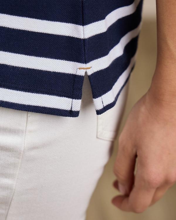 Polo marinière bleu