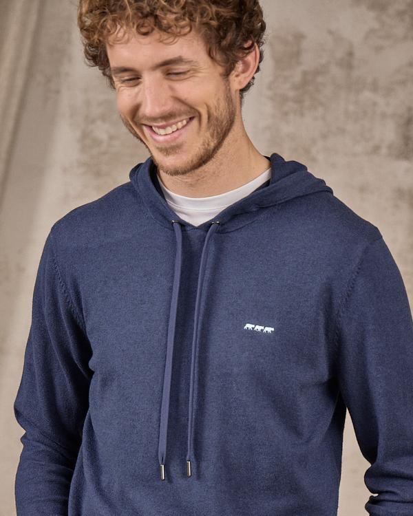 Pull à capuche Edmond bleu Pull à capuche Edmond bleu
