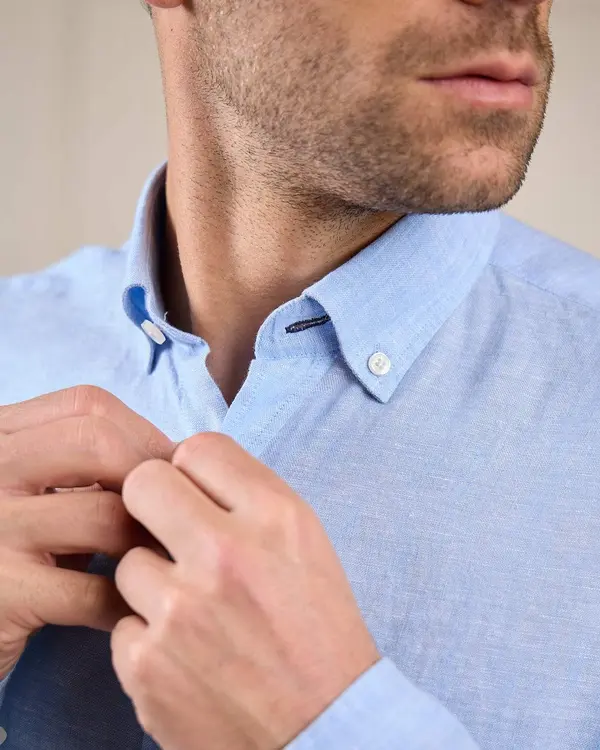 Chemise lin Gibson bleu
