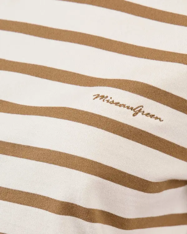 T-shirt marinière beige