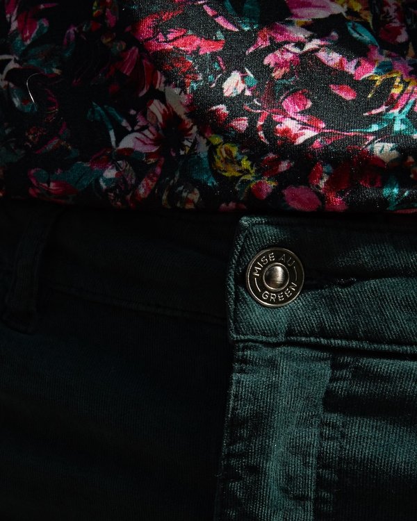 Pantalon slim velours uni Pantalon slim velours uni