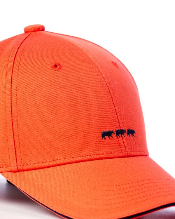 Casquette baseball unie en coton orange Casquette baseball unie en coton orange