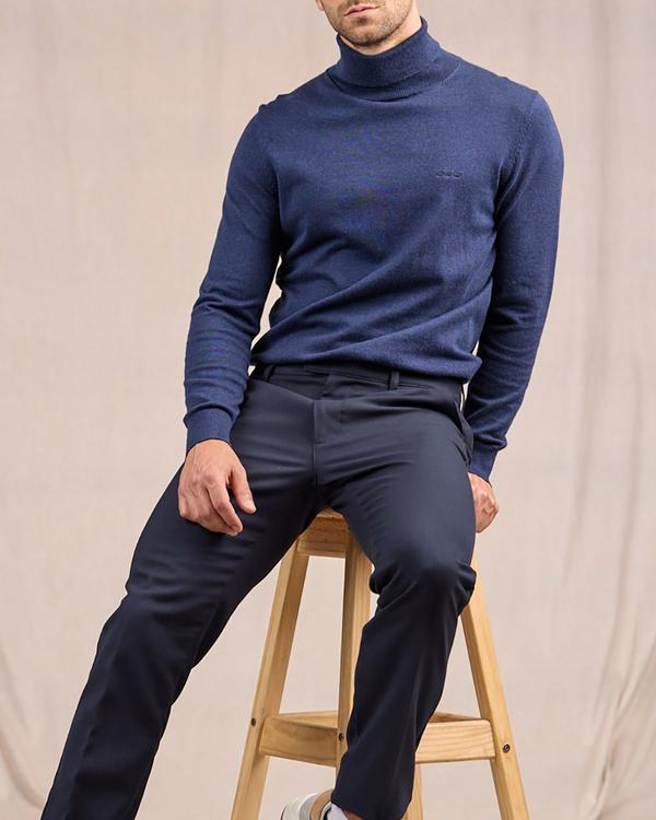 Pantalon en flanelle bleu