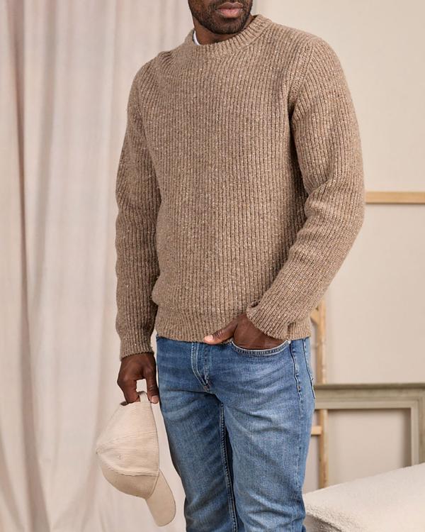 Pull grosse jauge beige
