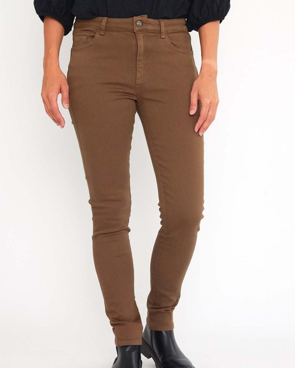 Jean slim Louise 5 poches uni vert Jean slim Louise 5 poches uni vert