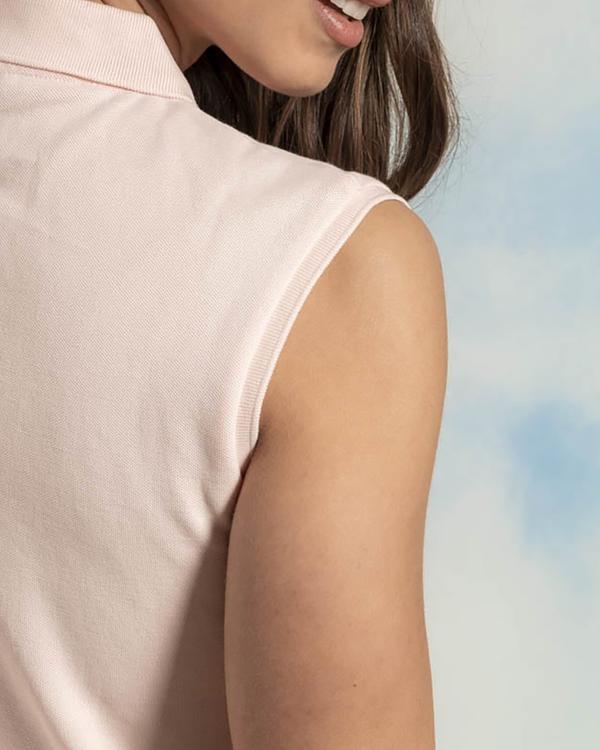 Polo uni sans manches coton Polo uni sans manches coton