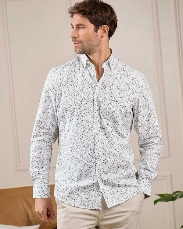 Chemise Easy Care George vert